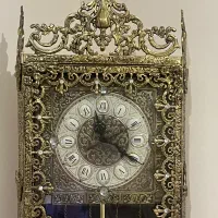 ساعت ایستاده برنز طلایی /زیرقیمت بعلت مهاجرت