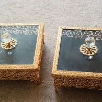 پارچ و لیوان طلایی، گلدان طلایی، جا شکلاتی طلایی|ظروف سرو و پذیرایی|ری, صفاییه (چشمه علی)|دیوار