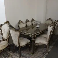 مبل  و میز ناهارخوری استیل ۸ نفره تختخواب و لمسه|مبلمان خانگی و میز عسلی|محمدشهر, شهرک نگین|دیوار