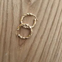 گوشواره طلا ۳ گرم + ۳ درصد با فاکتور