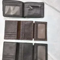 کیف جیبی و جا کارتی چرم طبیعی دست دوز