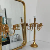 آینه شمدان برنزی|صنایع دستی و سایر لوازم تزئینی|مشهد, حسین‌آباد|دیوار