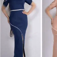 پیراهن مجلسی ابی اسمانی