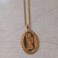 گردن بند با زنجیر طنابی