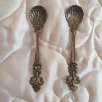 یک جفت قاشق مسی|کلکسیون اشیاء عتیقه|خمیر, |دیوار