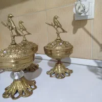 تعدادی وسایل برنزی درحد نو|ساعت دیواری و تزئینی|تبریز, |دیوار