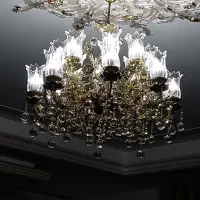 لوستر تمام برنز|لوستر و چراغ آویز|اردبیل, |دیوار