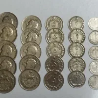 مجموعه 25 عددی از سکه های پهلوی مطابق توضیحات