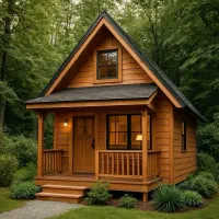 ساخت کلبه سوئیسی و تمام چوب