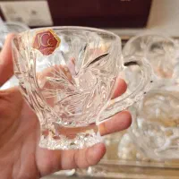 فنجون کریستال.ظروف بهشتی.والتر.سینی گل یخ.گلد کیش|ظروف سرو و پذیرایی|قم, علی آباد|دیوار