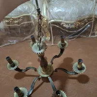 لوستر برنز قدیمی|لوستر و چراغ آویز|اردبیل, |دیوار