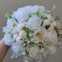دسته گل عروس مصنوعی با گل های خارجی وارداتی|گل مصنوعی|تهران, تهرانپارس غربی|دیوار