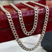 زنجیر  مردانه نقره ایتالیا و ترک عیار ۹۲۵|جواهرات|قم, ارم|دیوار