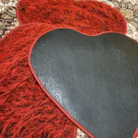 فرش کودک به همراه سه عدد پادری طرح قلب|فرش|تهران, تاکسیرانی|دیوار