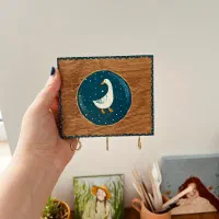 جا کلیدی دیواری چوبی دست ساز