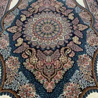 دو تخته فرش نه متری سرمه ای با یک کناره در حد نو|فرش|تهران, شوش (باغ آذری)|دیوار