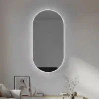 اینه درجه یک اردکان پشت جیوه با نور نچرال بک لایت