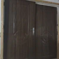 درب آلومینیوم و پنجره به همراه درب چوبی دو در دو