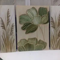 تابلوی نقاشیبرجسته بزرگ باقابش فقط1900