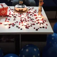 میز جلو مبلی چوبی سفید سایر یک در یک