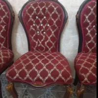 ۸ عدد صندلی غذا خوری چوب راش تمیز