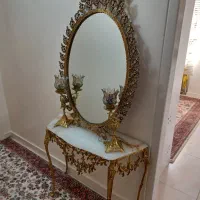 آینه وشمعدان برنزی