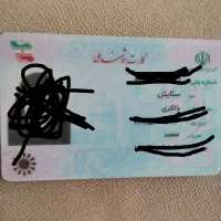 کارت  گواهینامه رانندگی و کارت ملی گم شده