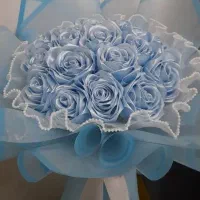 دسته گل روبانی