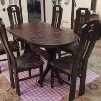 میز نهار خوری شش نفره چوب راش