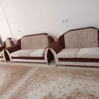 مبل 7نفره بامیزعسلی وآینه وشمعدان همه سالم|مبلمان خانگی و میز عسلی|سبزوار, غرب نیروگاه|دیوار