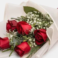 دسته گل رز طبیعی