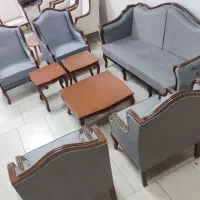 مبل کویین امیرلک همراه جلومبلی عسلی|مبلمان خانگی و میز عسلی|صفادشت, |دیوار