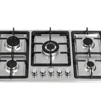 اجاق گاز ۵شعله رو میزی صفحه استیل توکار نو آکبند|اجاق گاز و لوازم برقی پختوپز|سمنان, |دیوار