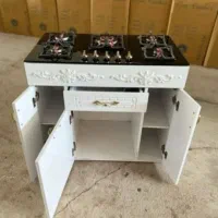 اجاق گازشیشه ای ۴ درب و ۳ کشو یک درب طرح های غیره