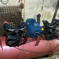 پمپ باد ۲موتوره دینام ۱۰اسب موتوژن۳فاز|ابزارآلات|سنقر, |دیوار