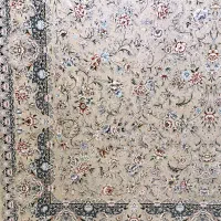 فرش ژاوا  بژ فیلی سورمه آیی|فرش|اصفهان, باغ دریاچه|دیوار