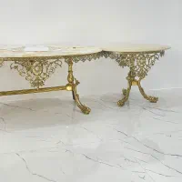 سه عدد میز تمام برنجی لوکس کاملا نو|مبلمان خانگی و میز عسلی|ساری, |دیوار