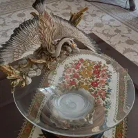 دکوری  مجسمه  آباژور میز سماور کوچک قدیمی|صنایع دستی و سایر لوازم تزئینی|اصفهان, خانه اصفهان|دیوار