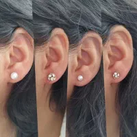 پک های گوشواره میخی استیل