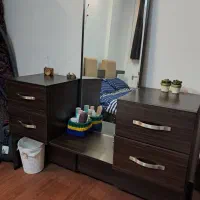 فروش سرویس خواب دو نفره ام دی اف|تخت و سرویس خواب|شیراز, شهرک سراج‎|دیوار