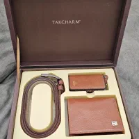 ۳ ست کیف کمربند نفیس جنس چرم طبیعی با برند معروف