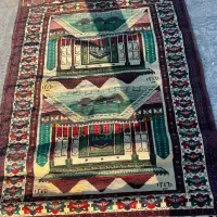 قالیچه ترکمن قدیمی دستبافت
