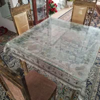 میز نهار خوری چهار نفره فرفوجه|میز و صندلی غذاخوری|گناباد, |دیوار