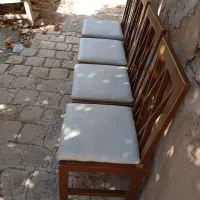 میز نهارخوری و۶ عدد صندلی یک عد لباس شویی