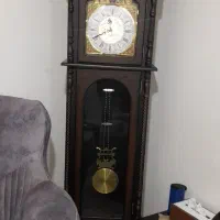 ساعت ایستاده چوبی