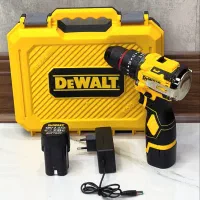 دریل شارژی چکشی براشلس دیوالت Dewalt پشت فلزی