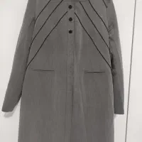 مانتو تک اداری رنگ طوسی آستردار .سایز ۴۴/۴۶