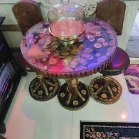 میز ناهارخوری دونفره با دوتا صندلی سالم سنتی|میز و صندلی غذاخوری|مشهد, کوی المهدی|دیوار