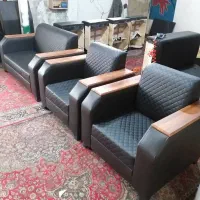 مبل مدل نگین نیمست میز ست مبلمان مدیریت اداری
