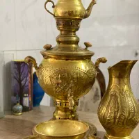 سماور ذغالی برنجی